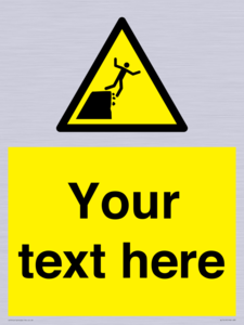 Custom Warning unstable cliff edge